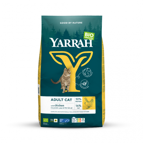 YARRAH - БИО КОТЕШКА ХРАНА СУХА ПИЛЕ ADULT - 800 г